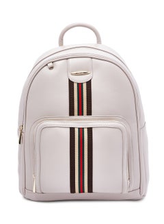 Faux Leather Fashion Backpack Grey