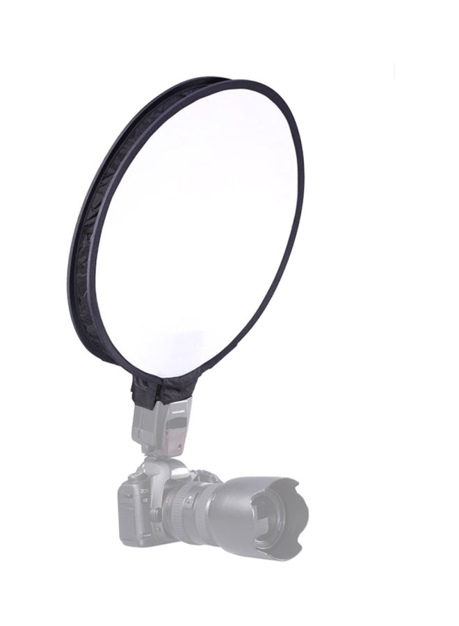 Round Foldable Softbox 30cm Black/White  - Image 4