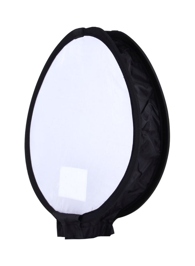 Round Foldable Softbox 30cm Black/White  - Image 3