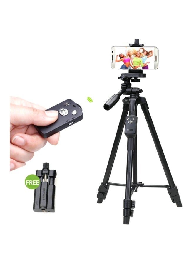 Tripod With Bluetooth Remote Control Black/Silver - Image 2
