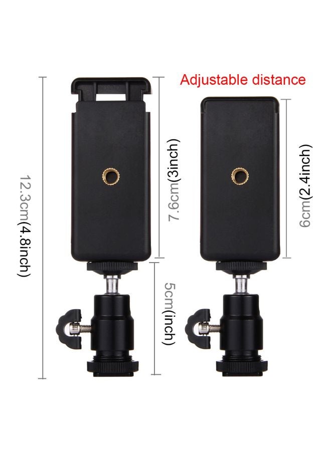 PULUZ Hot Shoe Tripod Head Black  - Image 4