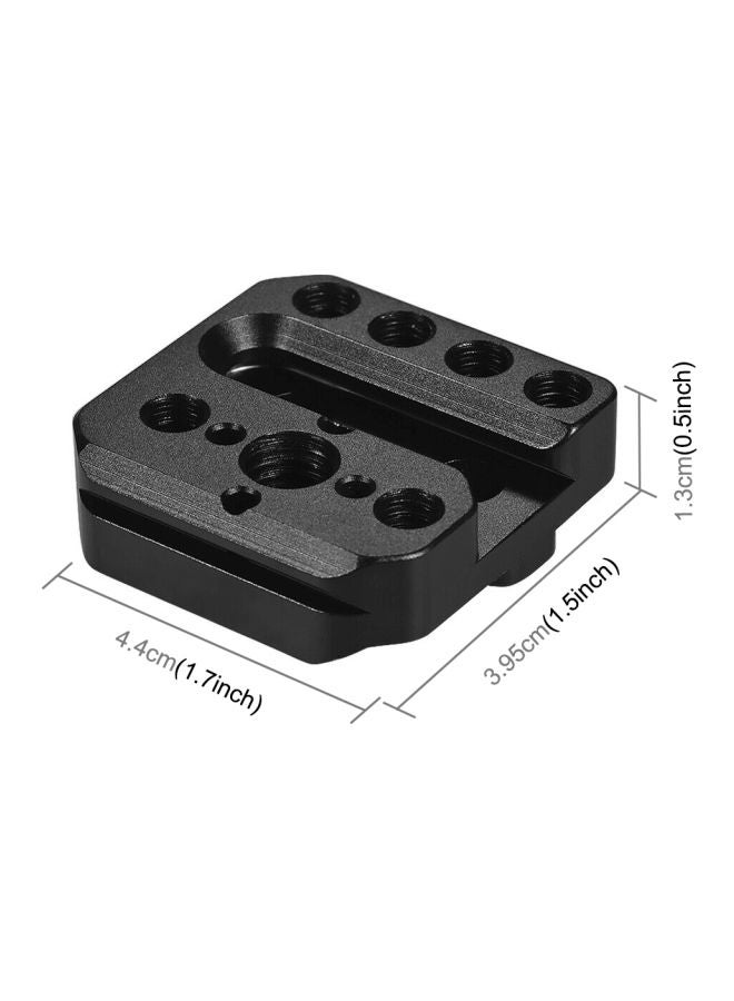 Quick Release Plate External Mounting Holder Black