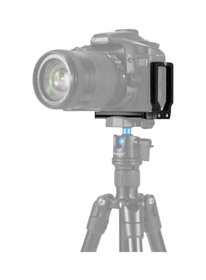 PULUZ Vertical Quick Release L Plate Camera Bracket Black  - Image 3
