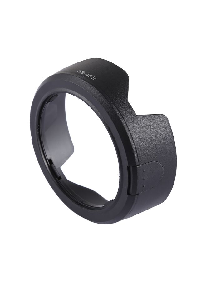 HB-45II Lens Hood Shade For Nikonaf-Snikkor18-55mmDX/Nikon AF-SDX Nikkor18-55mmf/3.5-5.6GVR Lens Black  - Image 2