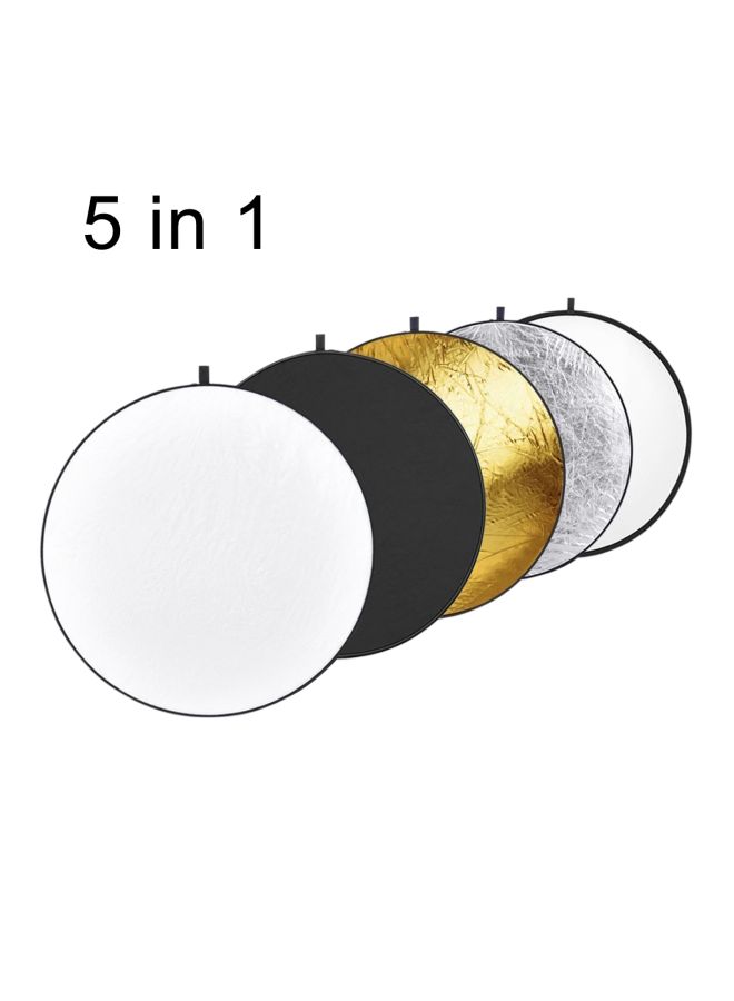 Generic 5-In-1 Foldable Reflector Board 80cm Gold/White/Black  - Image 2