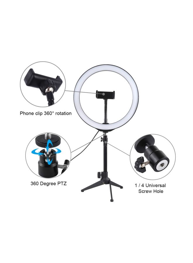 PULUZ Vlogging Ring Light With Tripod Stand White  - Image 4