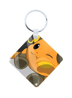 Pokemon Printed Keychain Brown/Orange/Yellow