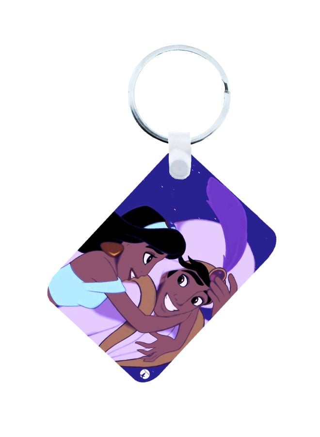 BP Aladdin Printed Keychain Purple/Blue/Pink