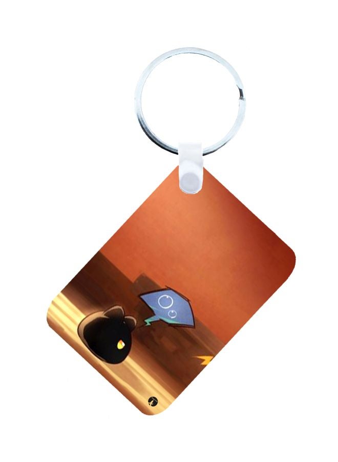 BP Anime Digimon Printed Keychain Purple/White/Silver