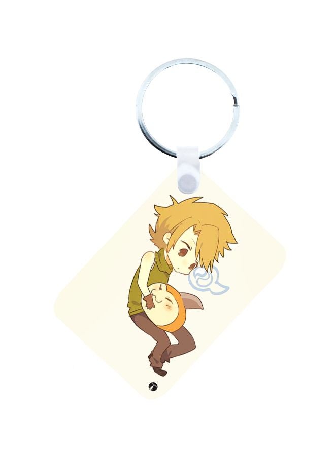 BP Anime Digimon Printed Keychain Multicolour