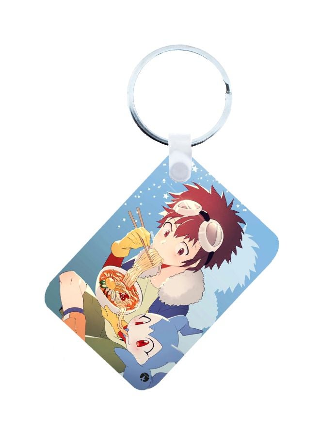 BP Anime Digimon Printed Keychain Multicolour