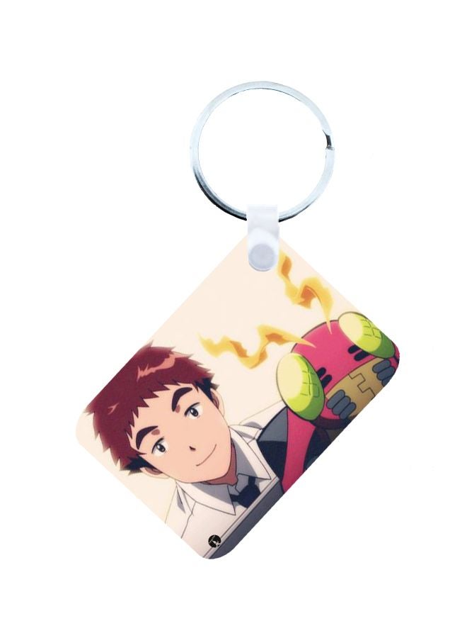 BP Anime Digimon Printed Keychain Beige/Brown/White