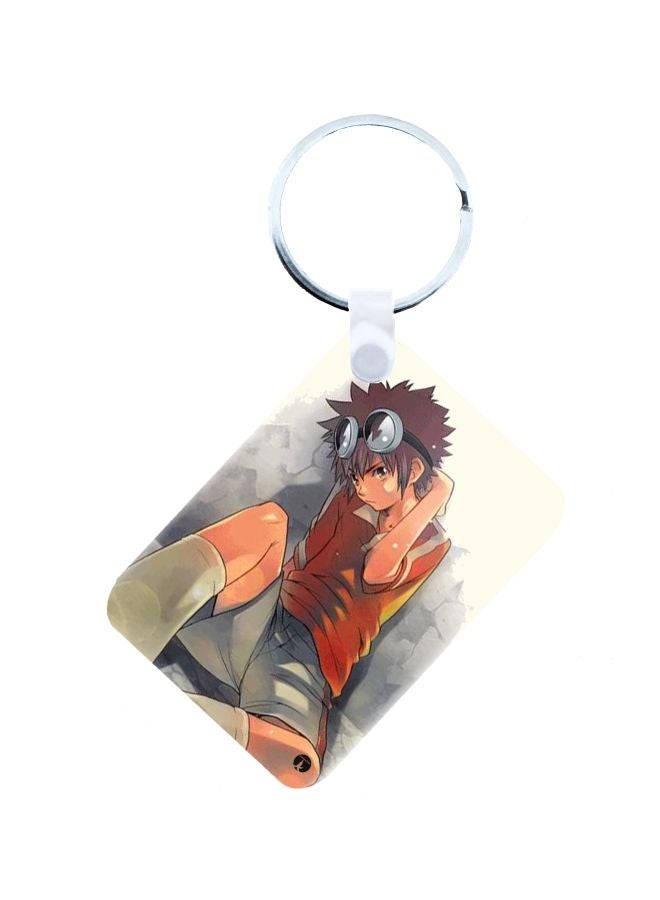 BP Anime Digimon Printed Keychain Multicolour