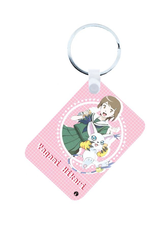 BP Anime Digimon Printed Keychain Multicolour