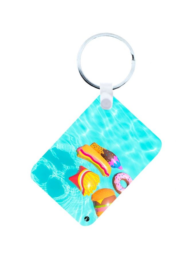 BP Pool Printed Keychain Multicolour
