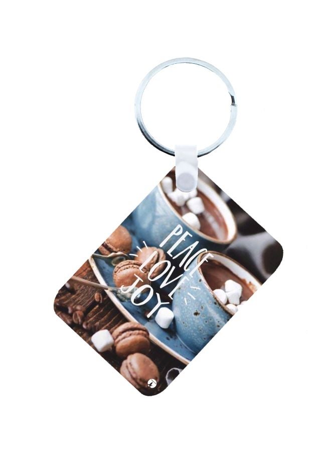 بي بي سلسلة مفاتيح بطبعة بعبارة انجليزية متعدد الألوان