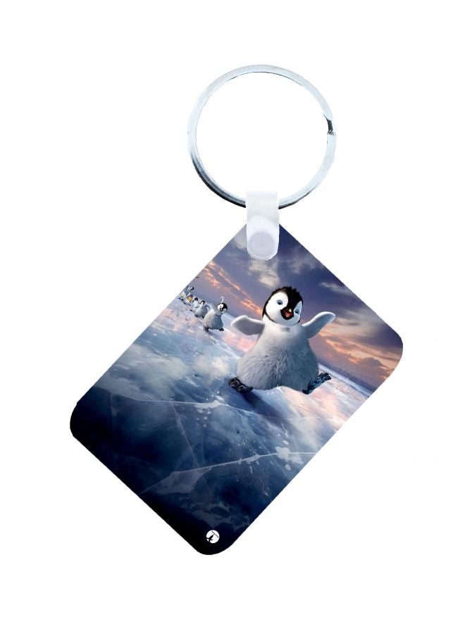 BP Happy Feet Printed Keychain Multicolour