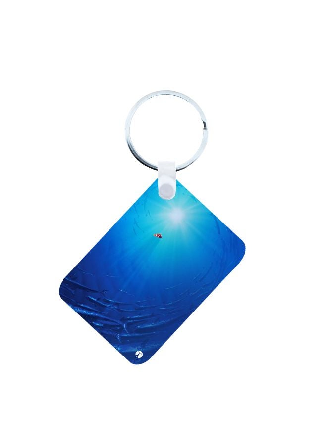 BP Finding Nemo Printed Keychain Blue/Silver