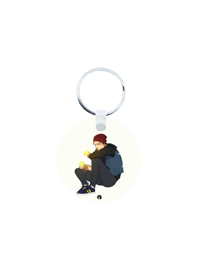 BP Infamous Second Son Printed Keychain Multicolour