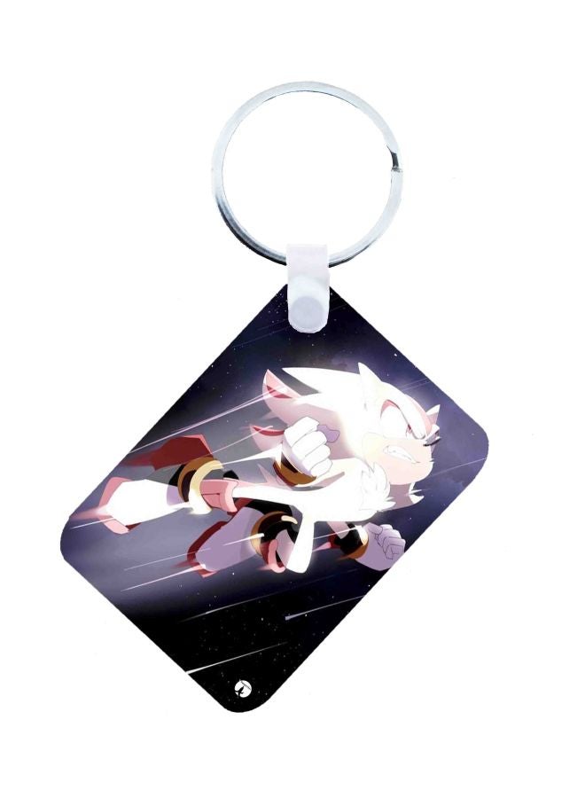 BP Sonic Printed Keychain Purple/White/Pink