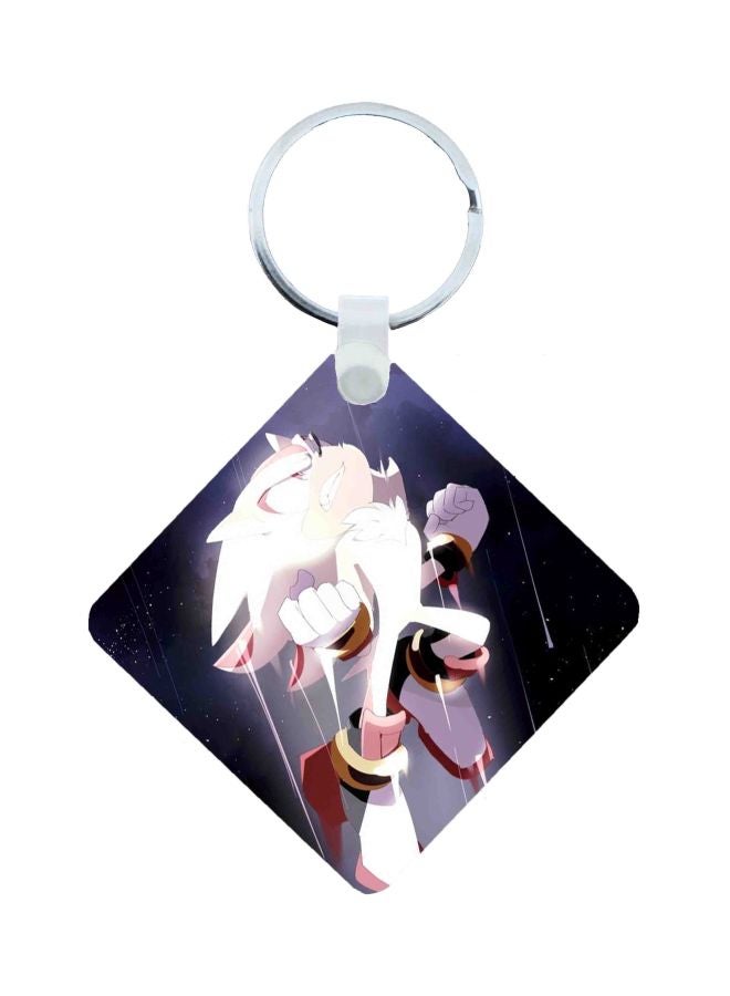 BP Sonic Printed Keychain Purple/White/Pink