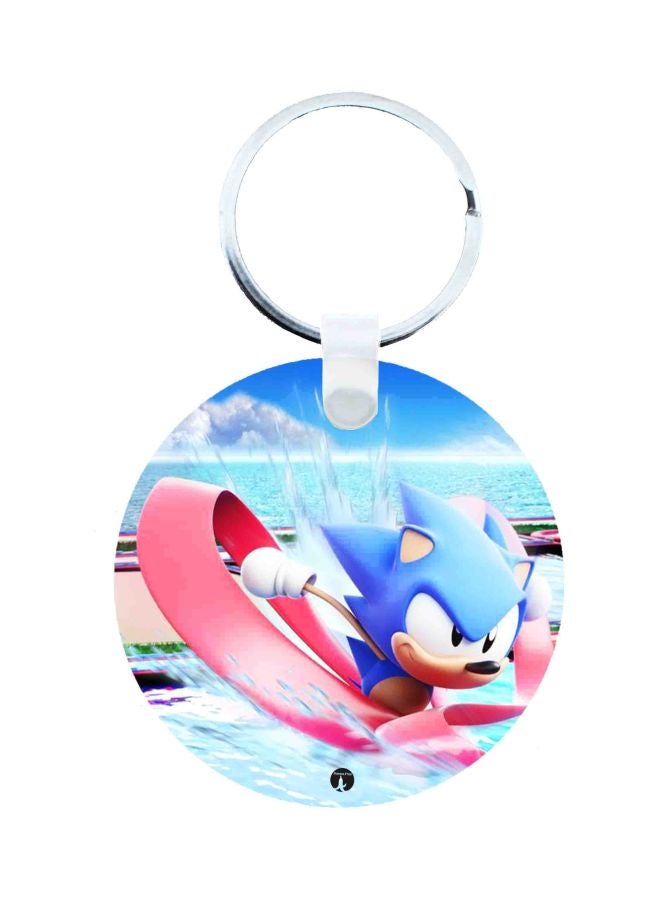 BP Sonic Printed Keychain Multicolour