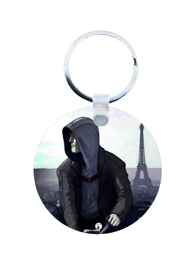 BP Assassin's Creed Printed Keychain White/Black/Blue