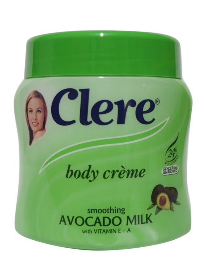 Clere Nourishing Body Cream Smoothing Avocado Milk 500ml