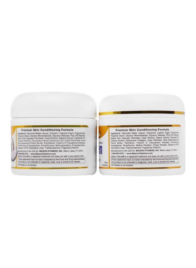 Mason Natural 2-Piece Coconut Oil Beauty Cream And Collagen Beauty Cream 57grams - Image 2