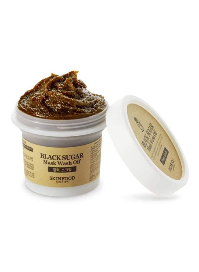 SKIN FOOD - Black Sugar Mask Wash Off Power Scrub 100grams - Image 1