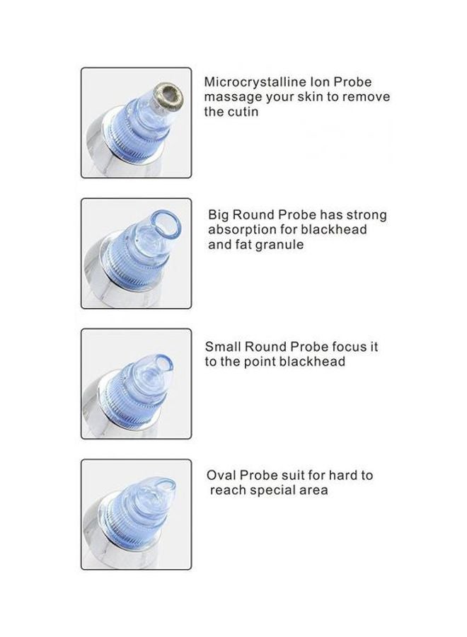 Generic Suction Electric Facial Cleanser White/Silver - Image 3