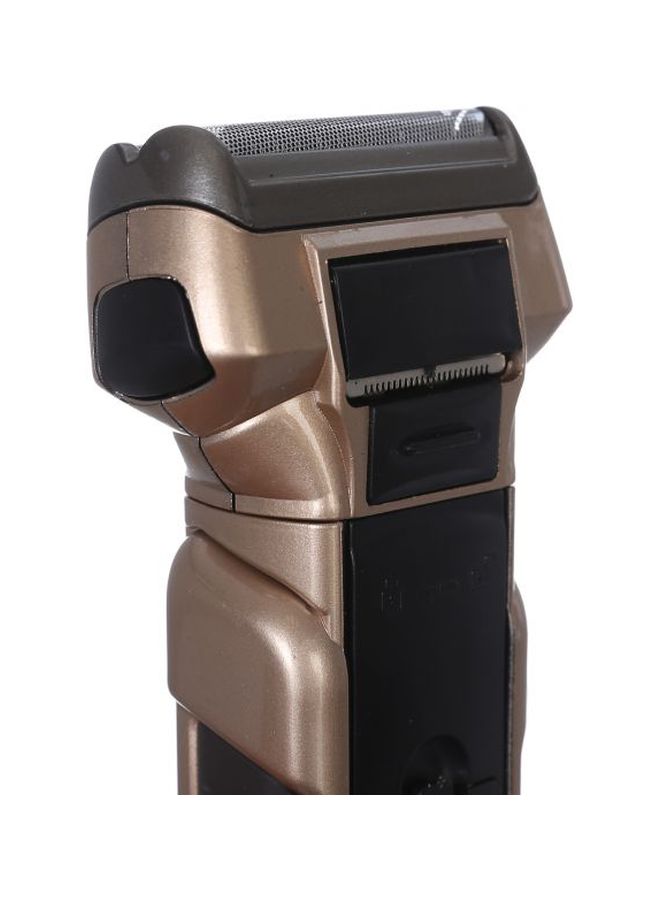 Kemei 3-In-1 Electric Shaver Gold/Blue/Black - Image 3