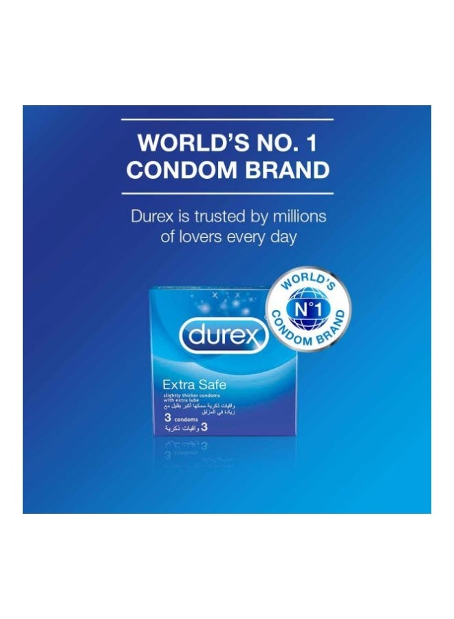 Durex - Pack Of 3 Extra Safe Condoms - Image 1