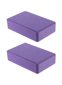 Generic Pack Of 2 Yoga Fitness Gym Foam Block Brick  - Image 1