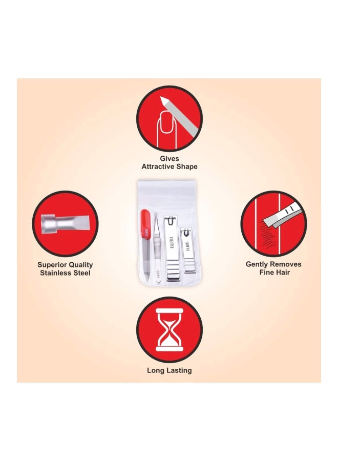 غوب مجموعة أدوات العناية بالأظافر فضي - Image 3