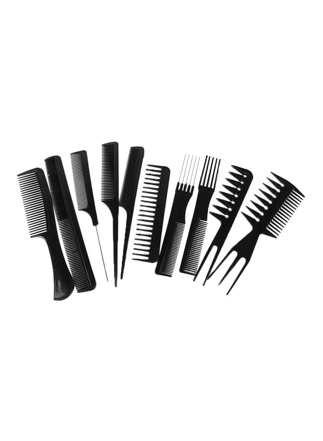 FOK 10-Piece Multipurpose Professional Comb Kit Black  - Image 1