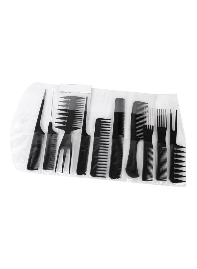 FOK 10-Piece Multipurpose Professional Comb Kit Black  - Image 3