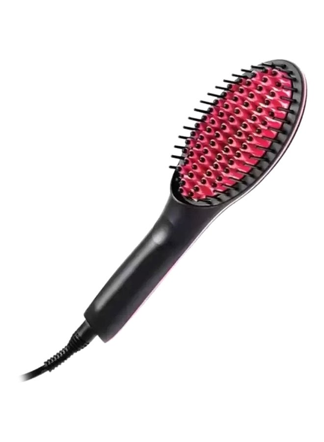 ShoppoStreet Electric Hair Straightener Brush Pink/Black  - Image 1