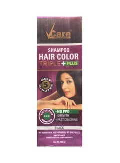 Shampoo Hair Color Triple Plus Black 180ml