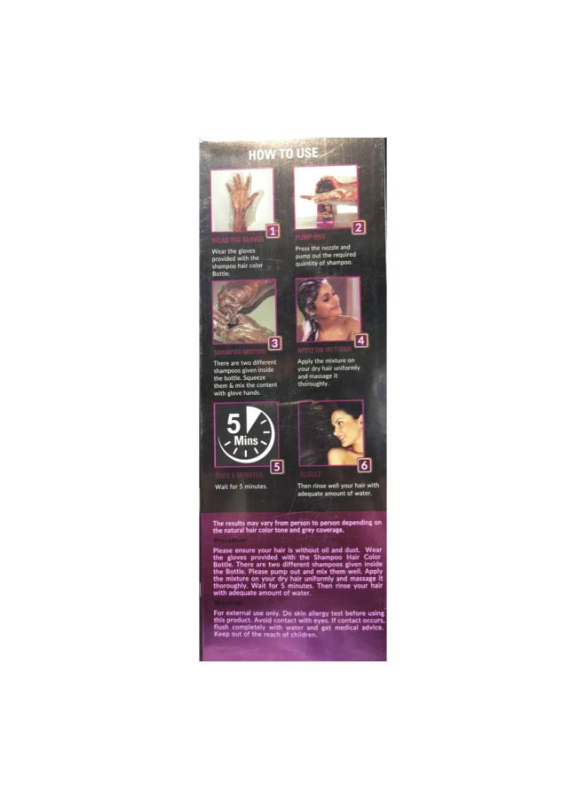 VCare - Shampoo Hair Color Triple Plus Black 180ml - Image 1