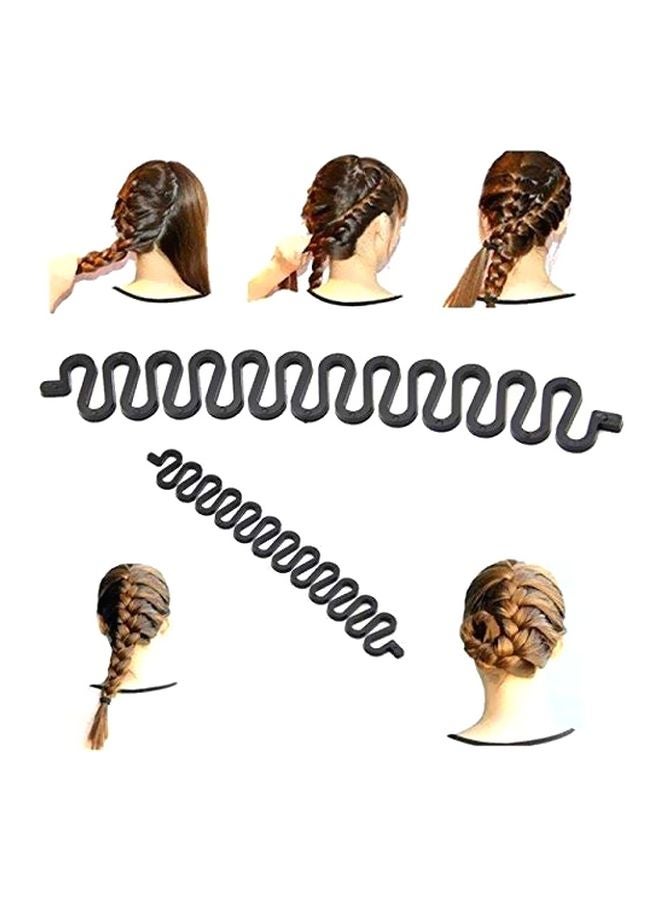 تشاندركاش طقم إكسسوارات لتصفيف الشعر مكوّن من قطعتين أسود - Image 2