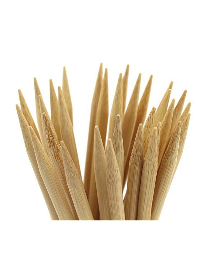 BambooMN 20-Piece Disposable Bamboo Nail Art Manicure Pedicure Sticks Beige - Image 3