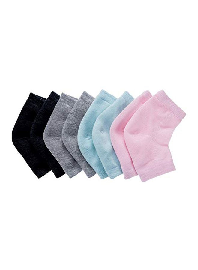 Nado Care 4-Pair Moisturizing Socks With Lotion Gel Blue/Grey/Black  - Image 1