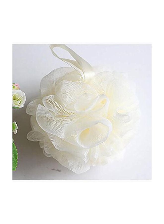 LissomPlume Exfoliating Shower Sponge White - Image 2
