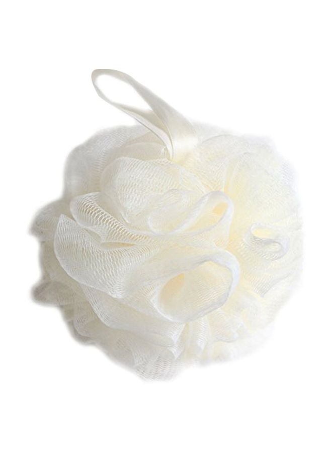 LissomPlume Exfoliating Shower Sponge White - Image 1