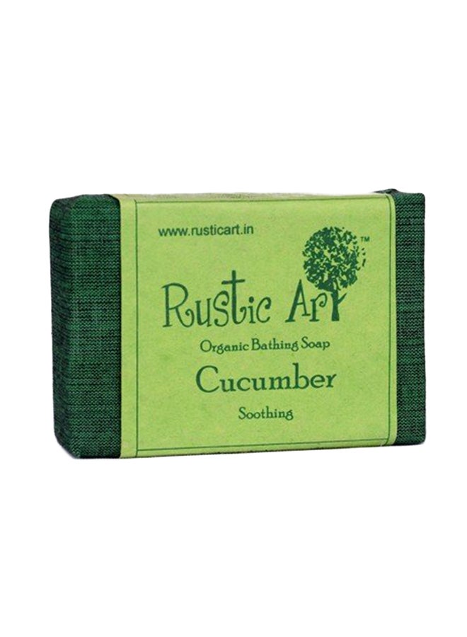 Rustic Art - Organic Cucumber Soap Bar 100grams - Image 1
