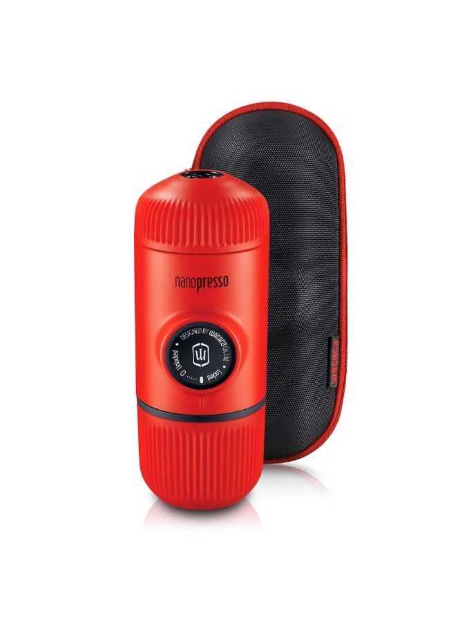 WACACO - Nanopresso Portable Espresso Maker with Protective Case Lava Red Lava Red - Image 1