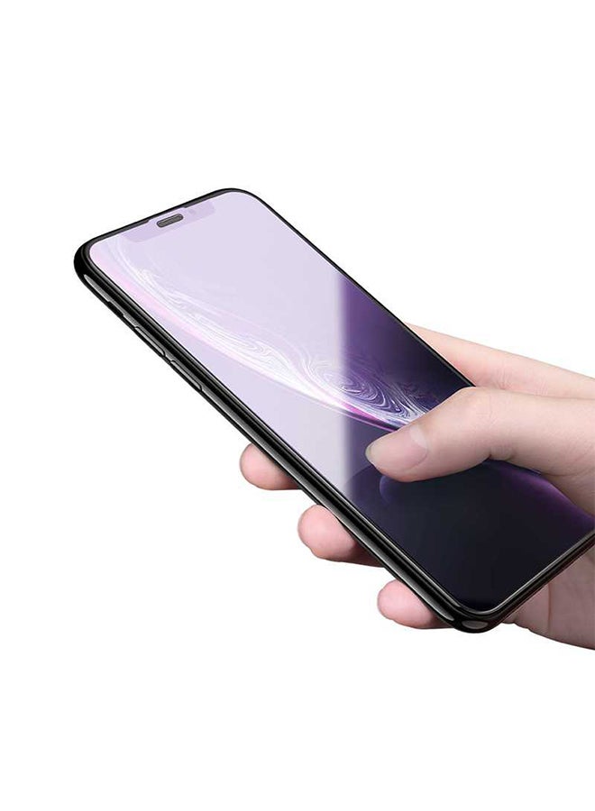 devia Van Series Full Screen Anti-Blue Ray Tempered Glass For Apple iPhone XS Max And iPhone 11 Pro Max Clear/Black 