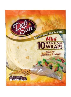 Mini Plain Flour Wraps 10 Piece 250grams Pack of 10