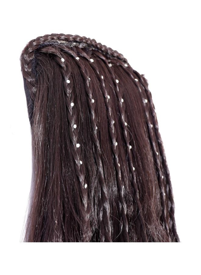 Honbon Wig With Stone Work Brown - Image 2